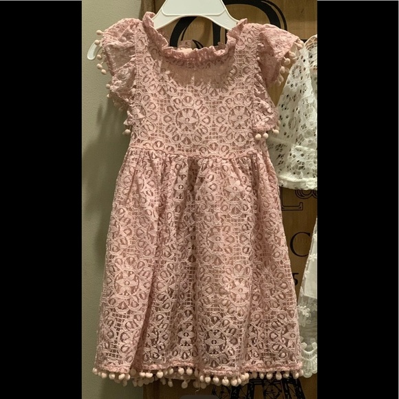 Adorable Girls Pink Dress flutter sleeve size 2-3 - Picture 2 of 3